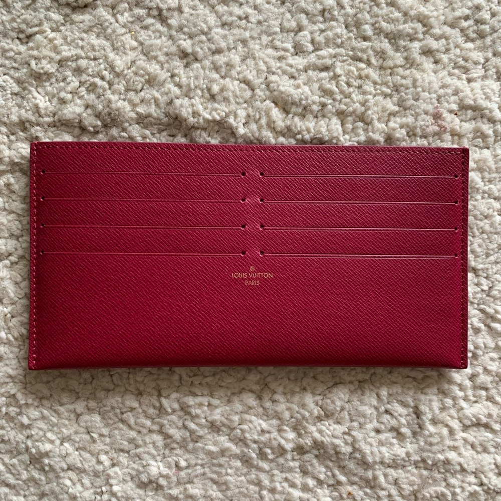 Louis Vuitton Felicie fuchsia credit card holder